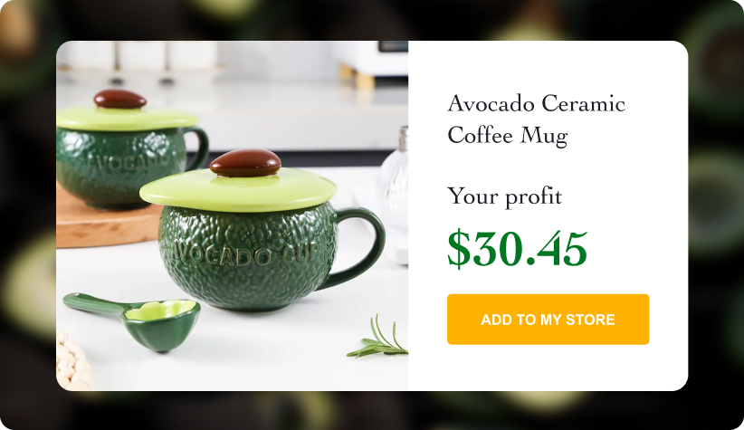 Avocado Ceramic Coffee Mug
