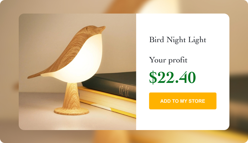 Touch-Activated Bird Night Light