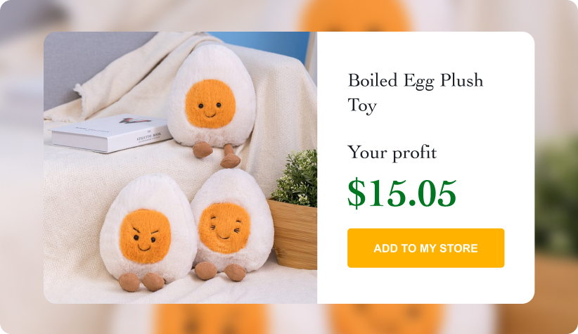 Boiled Egg Plush Toy