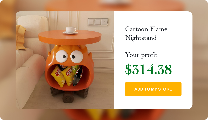 Cartoon Flame Nightstand