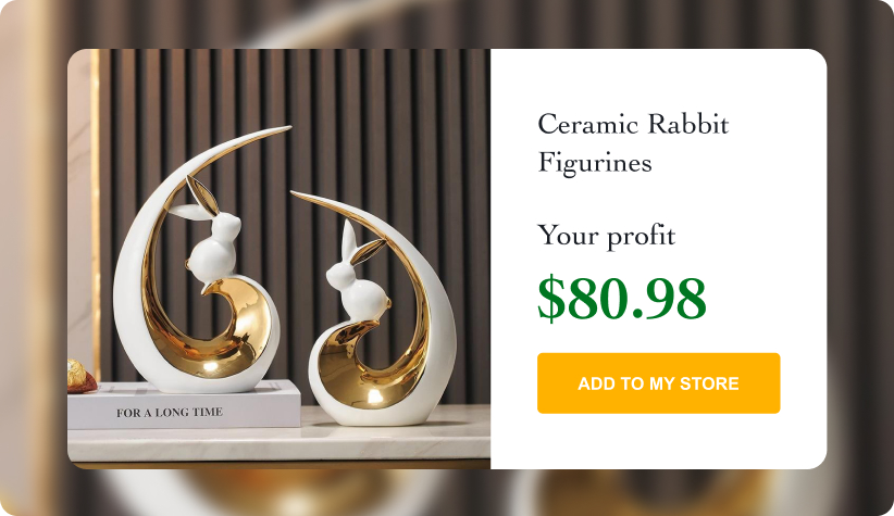 Modern Ceramic Rabbit Figurines