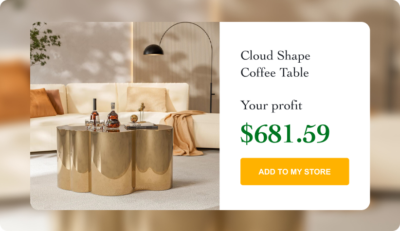 Cloud Shape Coffee Table