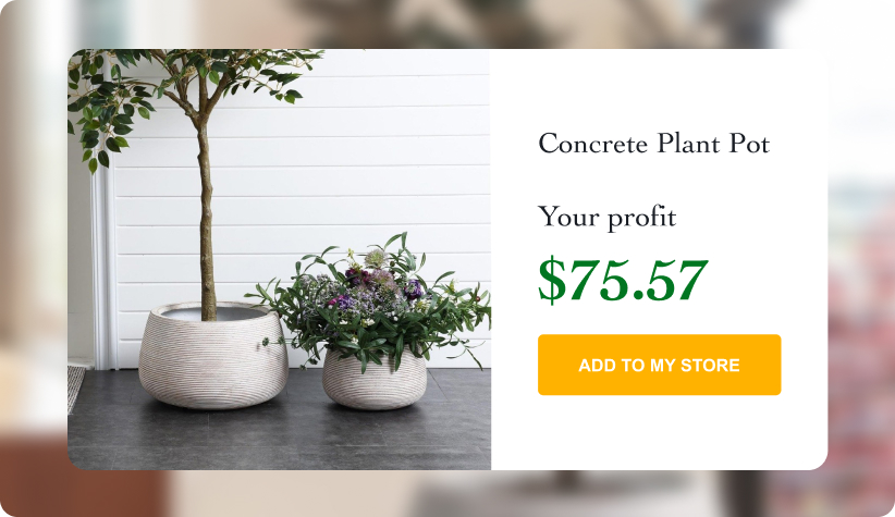 Large Concrete Plant Pot