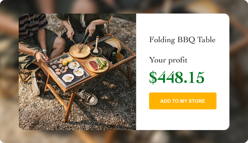 Folding Outdoor BBQ Table