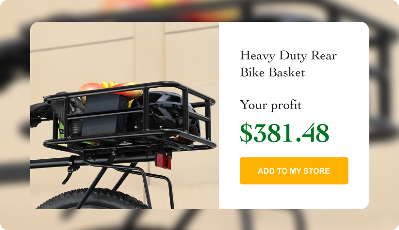 Heavy Duty Rear Bike Basket