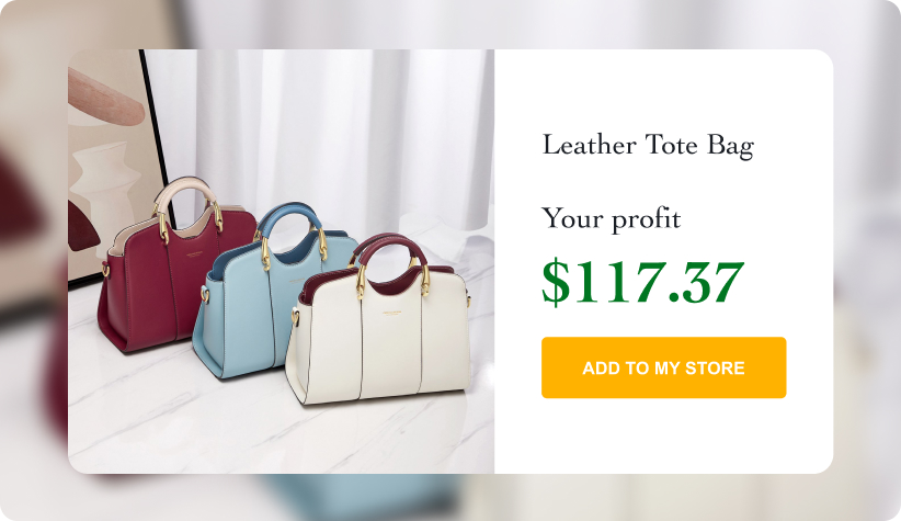 Elegant&nbsp; Leather Tote Bag