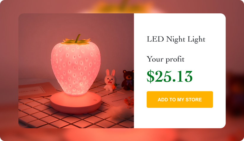 LED Strawberry Night Light