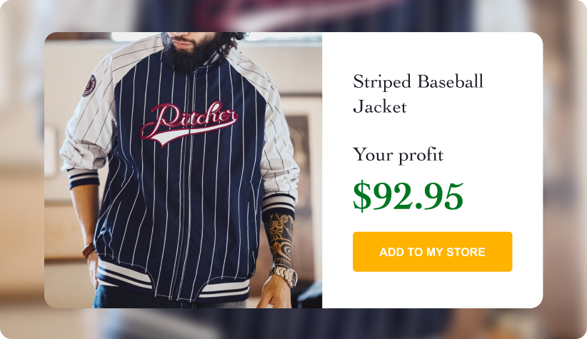 Striped Baseball Jacket