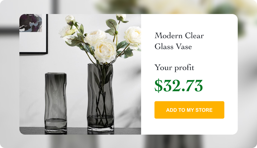 Modern Clear Glass Vase