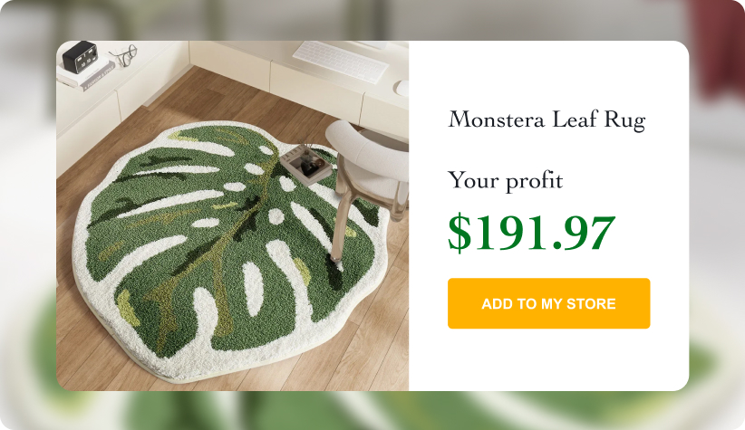 Monstera Leaf Rug
