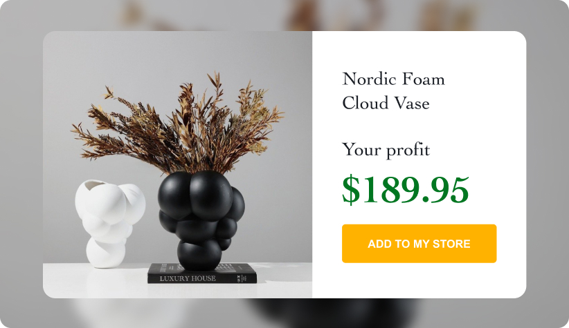 Nordic Foam Cloud Vase