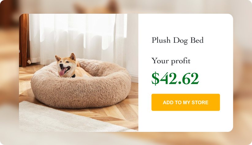 Plush Dog Bed