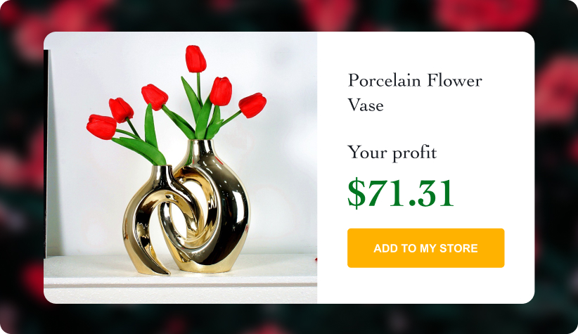 Porcelain Flower Vase