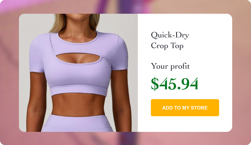 Quick-Dry Crop Top
