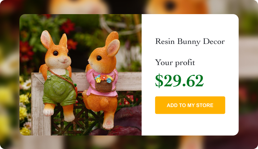 Resin Bunny D&eacute;cor