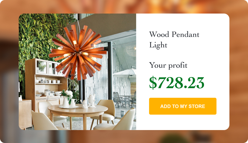 Dandelion Wood Pendant Light