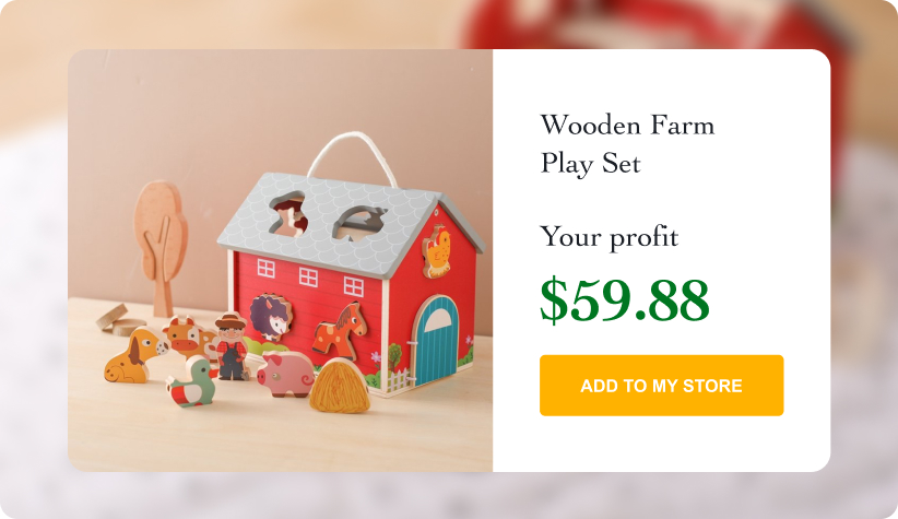 Wooden Farm Play Set