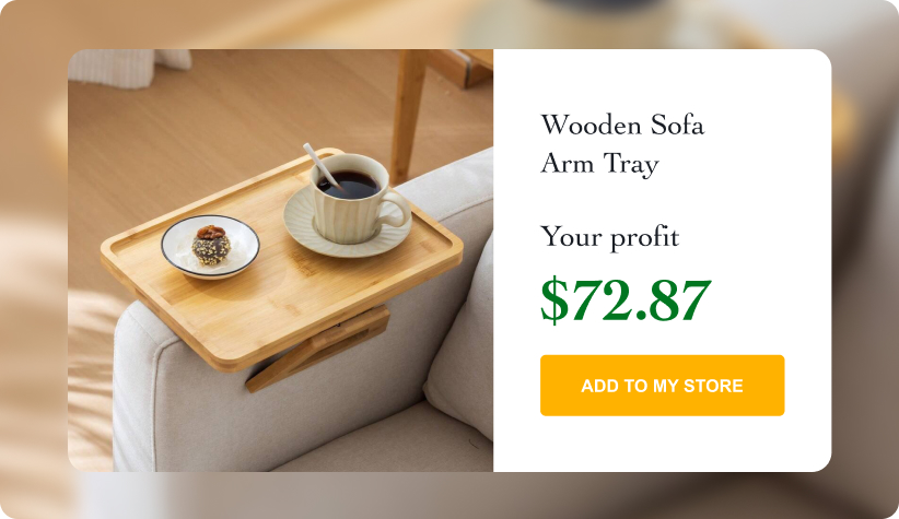 Wooden Sofa Arm Tray